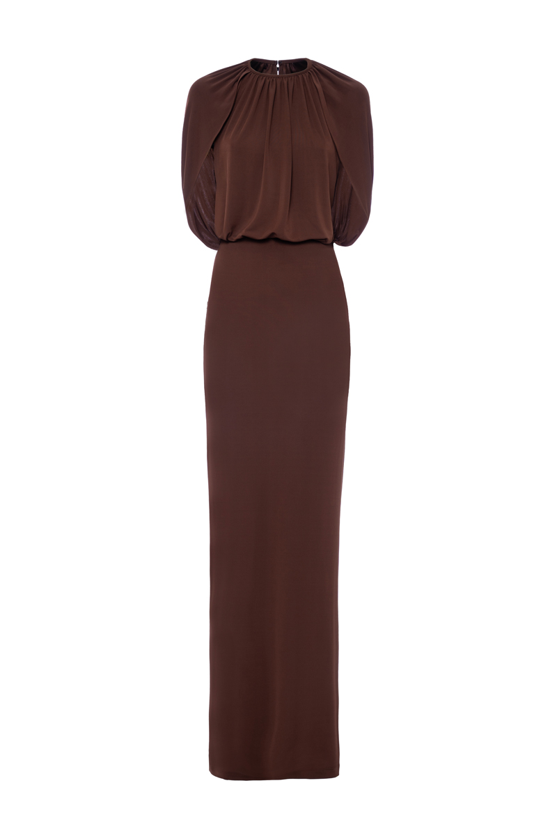 LONG CAPE DRESS