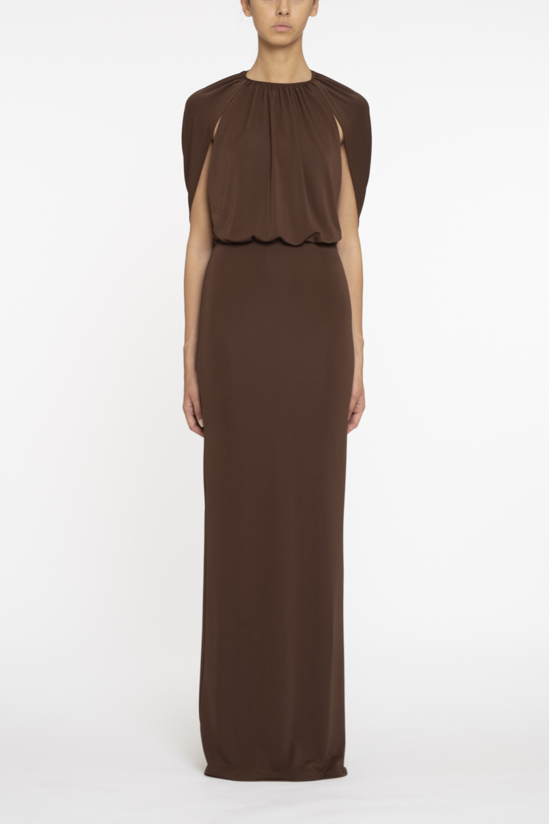LONG CAPE DRESS