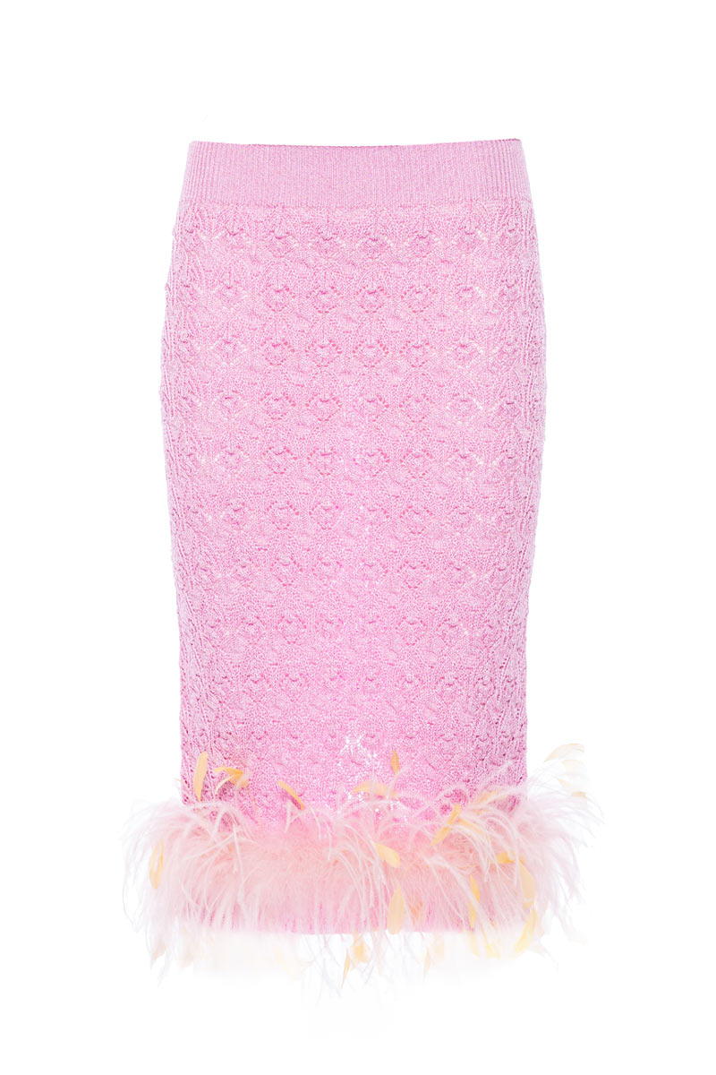 OPENWORK TUBE SKIRT