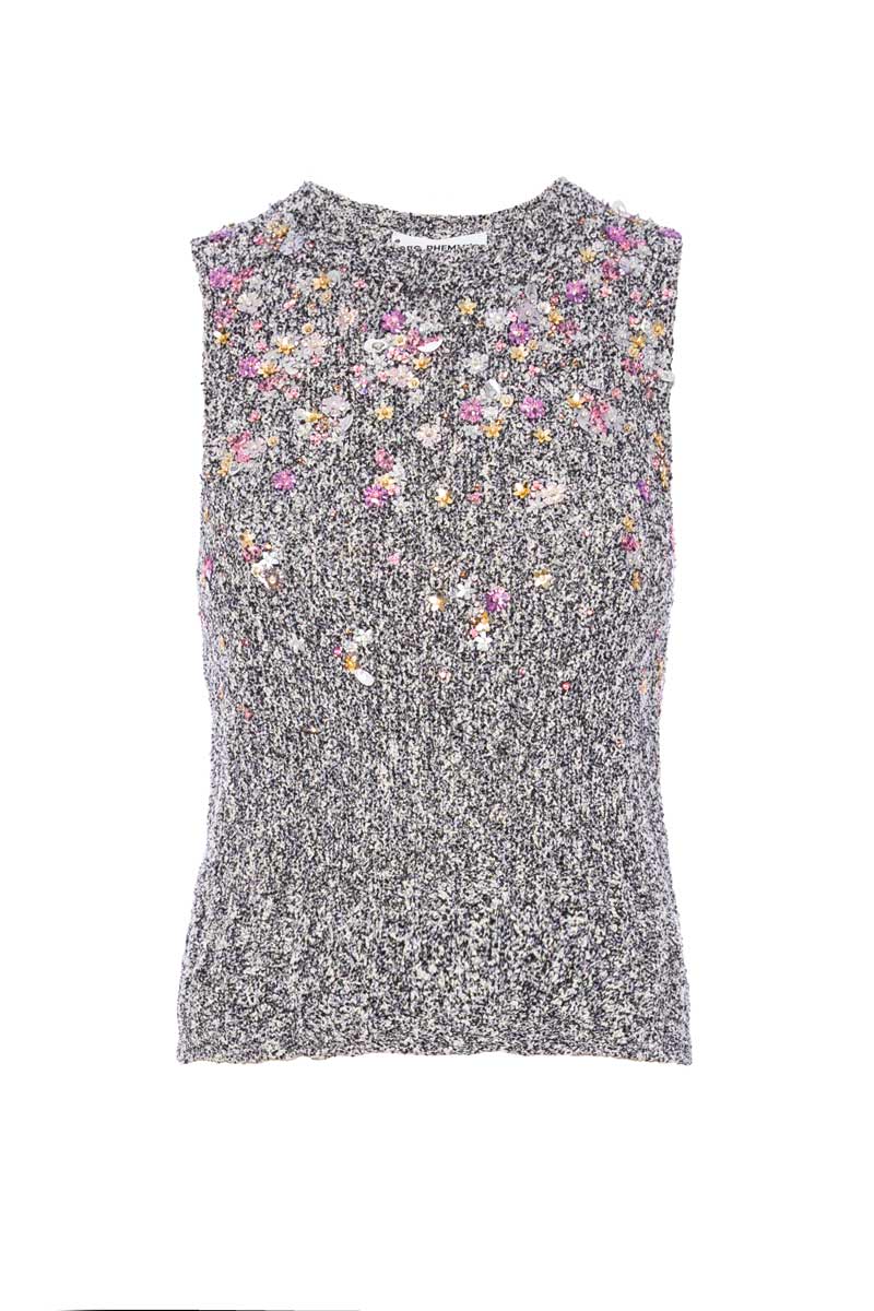 BOUCLE CROP VEST