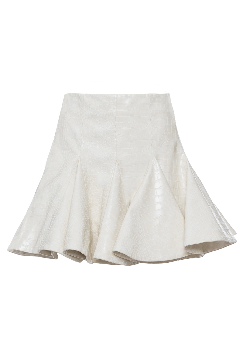 GODET SKATER SKIRT